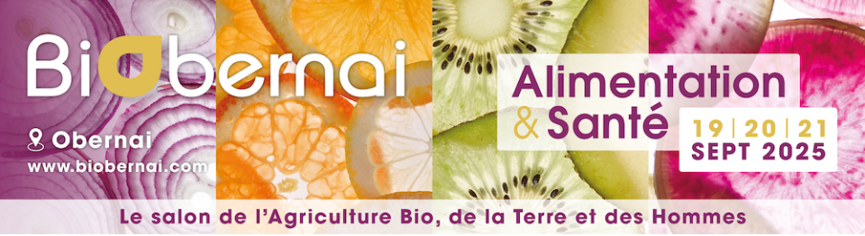 À partir du 19 septembre , retrouvez nous au Salon Bio Obernai
